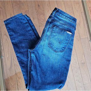 Hudson Womens Blue Cotton Blend Medium Wash Pockets Skinny Leg Denim Jeans 26